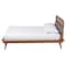 Baxton Studio Irina Mid-Century Modern Grey Fabric and Ash Walnut Finished Wood King Size Platform Bed 235-12776-ZORO - alternate 7